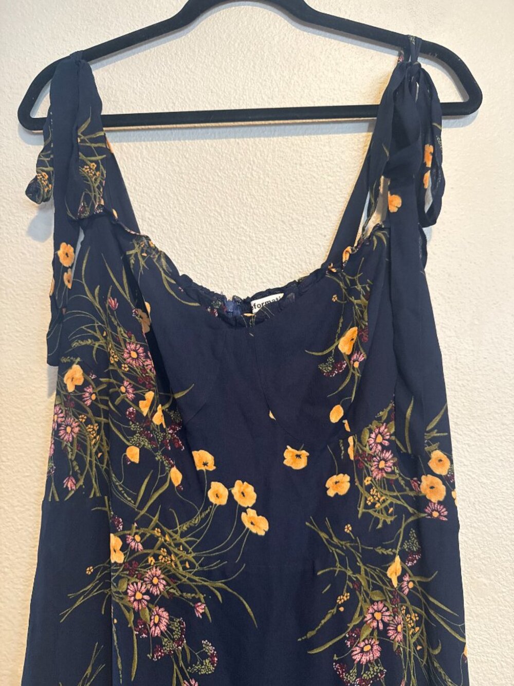 Reformation Midi Nikita Dress in Navy- Size 14 - Picture 5 of 8